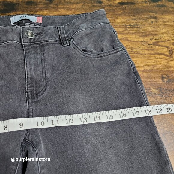 Cabi Jeans Size 8 Curvy Slim Bootcut Mid Rise Charcoal Stretch Denim Western - Picture 6 of 11